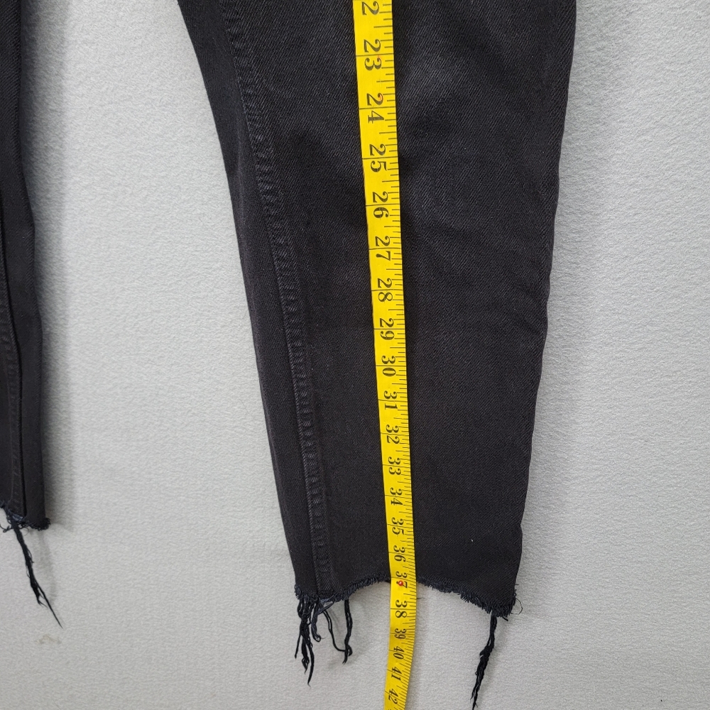 REDONE ORIGINALS HIGH RISE STRAIGHT LEG RAW HEM, SIZE 28 - Picture 10 of 12